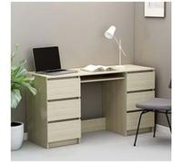 vidaXL Bureau Chêne sonoma 140x50x77 cm Aggloméré