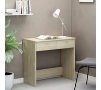 Bureau Chêne Sonoma Aggloméré Table d'Ordinateur Informatique Ecriture vidaXL