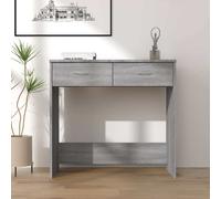 Bureau Chêne Sonoma Aggloméré Table d'Ordinateur Informatique Ecriture vidaXL