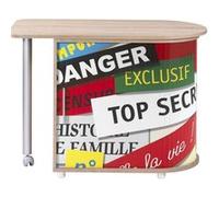 Bureau Chêne Table Pivotante et Rangement - Top Secret 300 - L 105 x l 55 x H 74.7 cm