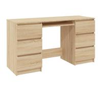 Bureau - CLOUD - Chêne sonoma - 140x50x77 cm - bois d'ingénierie LL32635