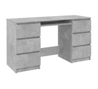 Bureau - CLOUD - Gris béton - 140x50x77 cm - bois d'ingénierie LL01555
