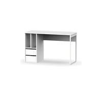 PEGANE Bureau Coloris Blanc - Hauteur 74 x Longueur 120 x Profondeur 55 cm