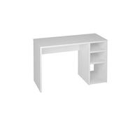 Bureau coloris blanc - Hauteur 75 x Longueur 120 x Profondeur 50 cm