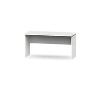 Bureau coloris blanc - Hauteur 76 x Longueur 155 x Profondeur 68 cm -PEGANE- blanc