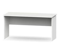 Bureau coloris blanc - Hauteur 76 x Longueur 155 x Profondeur 68 cm -PEGANE- blanc