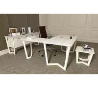 Bureau Commode Bureau d'angle Garniture Armoire à dossiers 3pcs.