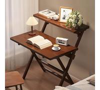 Bureau Compact, Bureau d'étude, adapté au télétravail, Bureau de Style Vintage, Pliable for Un Rangement Facile, Bureau à Angle réglable(60cm)