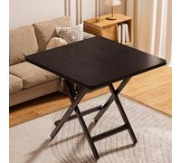Bureau Compact, Table d'étude et Table à Manger Pliable for Un Rangement Facile. Aucun Assemblage requis. Idéal for Le télétravail.(Black,60 * 60cm)