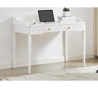 Bureau console avec 1 tiroir - MDF - Blanc mat - RENEVI de Pascal Morabito