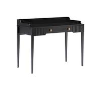 Bureau console avec 1 tiroir - MDF - Noir mat - RENEVI de