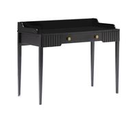 Bureau console avec 1 tiroir - MDF - Noir mat - RENEVI de Pascal Morabito