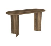 Bureau console - Coloris : Naturel foncé - TOPANIA