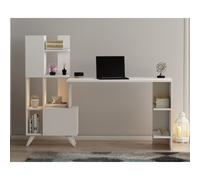 Bureau Contemporain 9 Rangements Kuhmo - Blanc Blanc