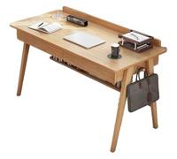 Bureau contemporain avec tiroirs et étagère de rangement - Bureau d'ordinateur moderne pour travailler et apprendre efficacement - Design peu encombrant