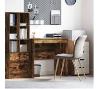 Bureau contemporain en bois d'ingénierie Chêne fumé 80 x 50 x 76 cm - VIDAXL