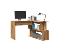 vidaXL Bureau d'angle chêne artisanal 200,5 x 50 x 76 cm bois d'ingénierie