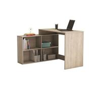 DEMEYERE Bureau d angle contemporain décor chene Shannon L 112 cm NAGANO