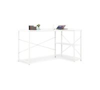 Bureau D'ordinateur Blanc 120 X 72 X 70 Cm Blanc