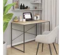 Bureau d'Ordinateur Meuble de Travail Écriture Noir Bois d’Ingénierie vidaXL