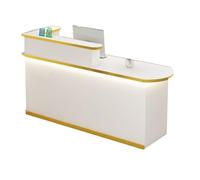 Bureau d'accueil, comptoir générique avec tiroirs et Armoire, avec éclairage LED, pour Halls d'entreprise, réceptions d'hôtel, magasins de vêtements