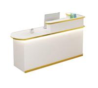 Bureau d'accueil, comptoir générique avec tiroirs et Armoire, avec éclairage LED, pour Halls d'entreprise, réceptions d'hôtel, magasins de vêtements