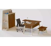 Bureau d'angle Armoire à dossiers Table basse 3 pieds JVmoebel