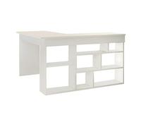 Bureau d'angle avec rangements - Coloris : Blanc - LILEUL