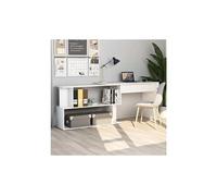 vidaXL Bureau d'angle Blanc 200x50x76 cm Aggloméré