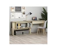vidaXL Bureau d'angle Chêne sonoma 200x50x76 cm Aggloméré