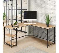 IDMarket – Bureau d'angle Detroit – design industriel multicolore