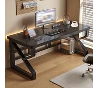 Bureau d'angle élégant pour bureau à domicile - Table d'écriture exécutive pour ordinateur portable et station de jeu pour bureau, chambre à coucher ou balcon - Design moderne peu encombrant