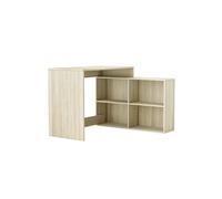 Bureau d'angle en panneau de particules, chêne shannon - 111,9 x 76,7 x 100,7 cm --