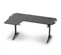 Bureau d'Angle Gaming - Spirit Of Gamer - 160 cm - Rétroéclairé - Support Casque - Porte Gobelet