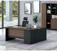 Bureau d'angle Home Office Table grand chef Tables Bureau Meubles Goulotte de câblage
