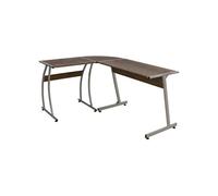 Bureau d'angle marron bois d'ingénierie375955