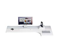 Bureau d'angle mural flottant pour ordinateur portable - Bureau d'étude pliable pour bureau à domicile et design peu encombrant, idéal pour chambre, salle de bain, balcon