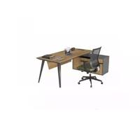Bureau d'angle Office Table grand chef Tables Bureau Meubles Marron