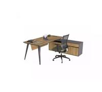 Bureau d'angle Office Table Marron grand Chef Tables Bureau Meubles