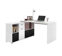 Bureau d'Angle Réversible "Oxela" 135cm Blanc