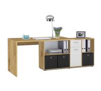 Bureau d'Angle Réversible "Oxela" 135cm Chêne