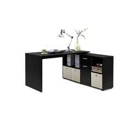 Bureau d'Angle Réversible "Oxela" 135cm Noir