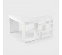 Bureau d'angle Vesper avec étagères gain de place