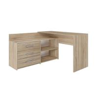 Bureau Top E Shop DANY SONOMA KPL Marron Argenté 50 x 120 x 76 cm G