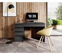 Bureau De Bureau 120x55cm Anthracite Sans Poignée 81052345