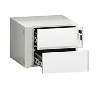 Bureau de bureau avec armoire à dossiers, serrure et compartiment caché - Rangement sécurisé des documents pour le bureau à domicile, gestion efficace du papier et des fournitures de bureau