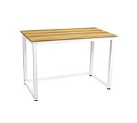Bureau de Bureau de 109,2 cm, Grand Bureau pour Ordinateur Portable, Table de Jeu Professionnelle, éère en Bois, Cadre en métal Acier, Table d'écriture, Bureau à Domicile, Poste de Travail,