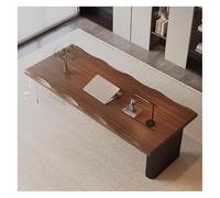 Bureau de bureau en bois massif avec chaise pivotante ergonomique - Meuble d'étude moderne pour bureaux et petits espaces