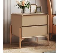 Bureau de chevet moderne avec tiroir | Table de nuit haute et étroite pour chambre à coucher et salon | Table d'appoint assemblée avec beaucoup de rangement | Table de nuit élégante pour les petits