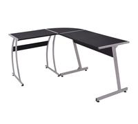 Bureau De Coin En Forme De L Noir Noir